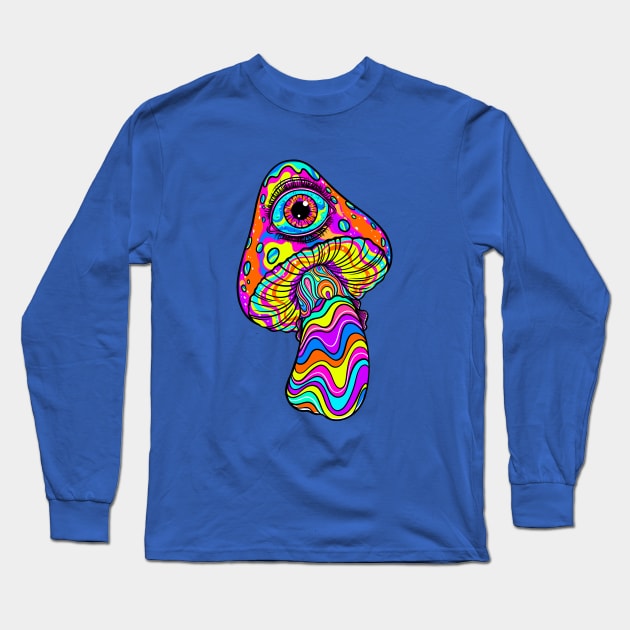 Magic mushroom Long Sleeve T-Shirt by OccultOmaStore